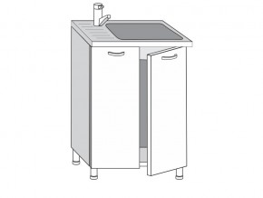 2.60.2мн Шкаф-стол на 600мм под накладную мойку с 2-мя дверцами в Ханты-Мансийске - hanty-mansijsk.magazinmebel.ru | фото