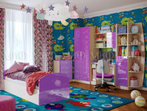 Детская комната Юниор-2 Фиолетовый металлик в Ханты-Мансийске - hanty-mansijsk.magazinmebel.ru | фото