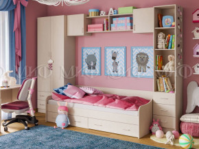 Детская комната Вега 1 Дуб беленый в Ханты-Мансийске - hanty-mansijsk.magazinmebel.ru | фото