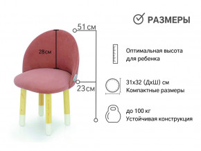 Детский мягкий стул Stumpa пудровый в Ханты-Мансийске - hanty-mansijsk.magazinmebel.ru | фото - изображение 2