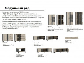 Гостиная Отис Дуб Крафт Серый/Антрацит в Ханты-Мансийске - hanty-mansijsk.magazinmebel.ru | фото - изображение 5