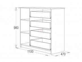 Комод 9 фант ясень анкор в Ханты-Мансийске - hanty-mansijsk.magazinmebel.ru | фото - изображение 2