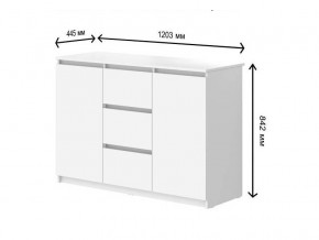 Комод с 3-мя ящиками и дверками СГ Модерн в Ханты-Мансийске - hanty-mansijsk.magazinmebel.ru | фото