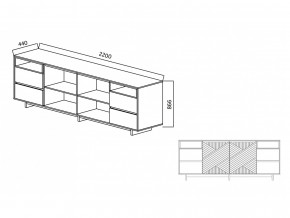 Комодино Moderno-2200 Ф3 в Ханты-Мансийске - hanty-mansijsk.magazinmebel.ru | фото - изображение 5