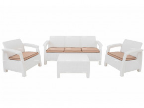 Комплект уличной мебели Yalta Terrace Triple Set белый в Ханты-Мансийске - hanty-mansijsk.magazinmebel.ru | фото