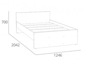 Кровать 1200 НМ 011.53-02 Симпл Дуб Сонома в Ханты-Мансийске - hanty-mansijsk.magazinmebel.ru | фото - изображение 2