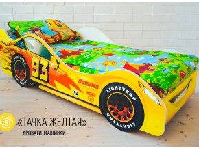 Кровать детская машина Тачка Желтая в Ханты-Мансийске - hanty-mansijsk.magazinmebel.ru | фото - изображение 1