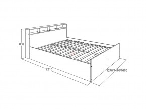 Кровать Ольга 17 1600 в Ханты-Мансийске - hanty-mansijsk.magazinmebel.ru | фото - изображение 2