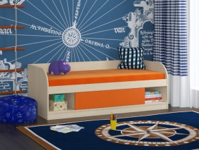 Кровать Соня 4 дуб молочный-оранжевый в Ханты-Мансийске - hanty-mansijsk.magazinmebel.ru | фото