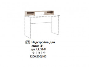 Надстройка для стола 31 (Полка) в Ханты-Мансийске - hanty-mansijsk.magazinmebel.ru | фото