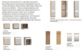 Прихожая Нортон Дуб Крафт Табачный/Серый Камень в Ханты-Мансийске - hanty-mansijsk.magazinmebel.ru | фото - изображение 2