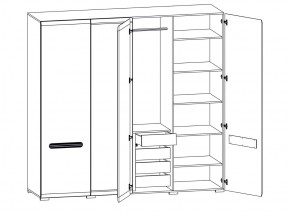 Шкаф 205-SZF2D2L/21/22 Ацтека белый в Ханты-Мансийске - hanty-mansijsk.magazinmebel.ru | фото - изображение 2