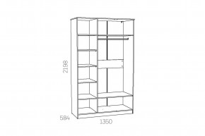 Шкаф комбинированный Оливия НМ 040.33 Х в Ханты-Мансийске - hanty-mansijsk.magazinmebel.ru | фото - изображение 3