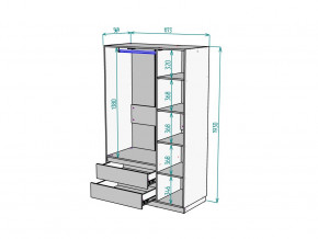 Шкаф Malta light H298 Белый в Ханты-Мансийске - hanty-mansijsk.magazinmebel.ru | фото - изображение 2