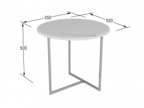 Стол журнальный Альбано белый мрамор в Ханты-Мансийске - hanty-mansijsk.magazinmebel.ru | фото - изображение 2