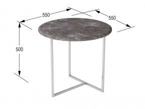 Стол журнальный Альбано серый мрамор в Ханты-Мансийске - hanty-mansijsk.magazinmebel.ru | фото - изображение 2