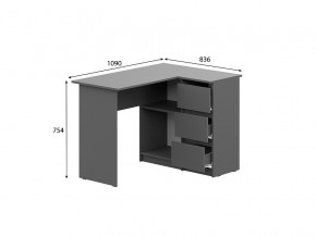 Стол угловой Денвер Графит серый в Ханты-Мансийске - hanty-mansijsk.magazinmebel.ru | фото - изображение 2